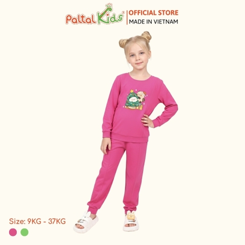 BST Mùa Đông - Bộ Dài Tay Dài Cotton Mỹ Bé Gái Cao Cấp - 023 6079