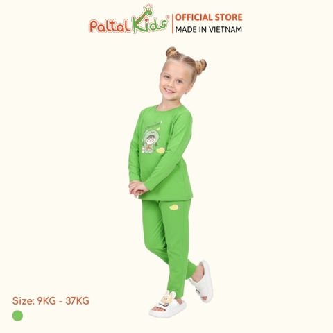 BST Mùa Đông - Bộ Dài Tay Dài Cotton Mỹ Bé Gái Cao Cấp - 023 6081