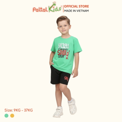 Đồ Bộ Đùi Hình In Quái Vật Cotton Mỹ Bé Trai Cao Cấp - 025 2111