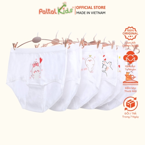 (CHE TÊN SẢN PHẨM) Lẻ 1 Quần Lót Dáng Tam Gíac Cotton Màu Sắc Ngẫu Nhiên Bé Gái Cao Cấp - 027 7277 / 7278 / 7410