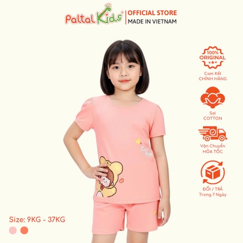 BST Mùa Xuân - Bộ Đùi Tay Ngắn Cotton Mỹ Bé Gái Cao Cấp - 025 5152