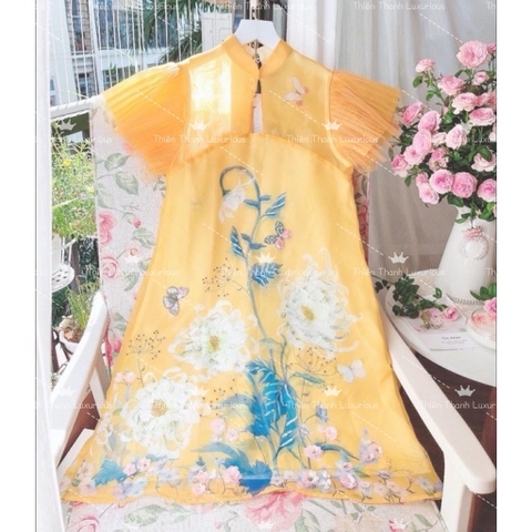 Đầm Suông Babydoll Tay Bèo Hoạ Tiết Hoa