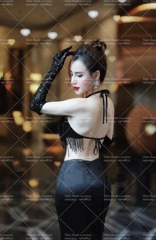 Set Yếm Tua Rua Phối Chân Váy Dài