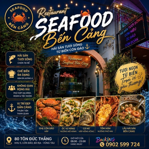 Nhà hàng Hải sản Bến Cảng - Restaurant Côn Đảo Vũng Tàu