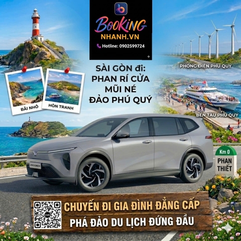 Vinfast Limo Phan Thiết - Mũi Né - Phan Rí Cửa - Đảo Phú Quý