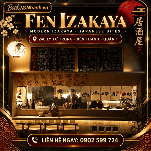FEN Izakaya – Không Gian Neo-Tokyo Ăn Tối Và Chill Tại Lý Tự Trọng