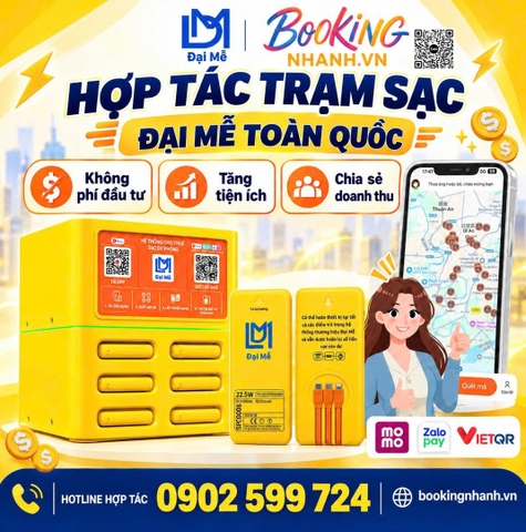 DAIME - HỢP TÁC TRẠM SẠC ĐẠI MỄ TRÊN TOÀN QUỐC