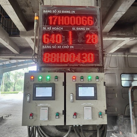 Hệ thống đếm bao xi măng quy mô lớn - Công ty Xi măng CHINFON (Hải Phòng)