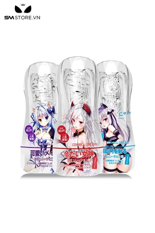 SMT1139 - Cốc thủ dâm silicon anime hậu môn và âm đạo dài 180mm