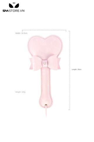 SMT1646 - Roi tình yêu paddle bằng nhung dài 29cm thiết kế trái tim
