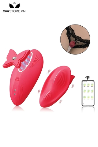 SMT1249 - Quần lót rung điều khiển qua APP gắn con bướm dài 95mm