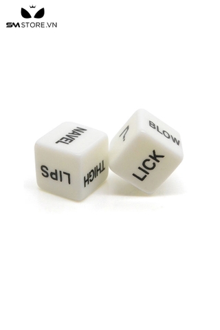 SMT725 - Đồ chơi SM sex dice xúc sắc tình yêu màu trắng chu vi 16mm