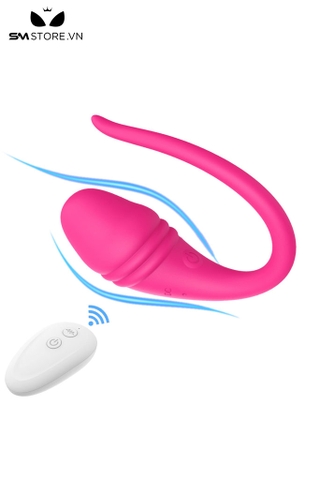 SMT2969 - Trứng rung tình yêu silicon vân ngang điều khiển qua APP