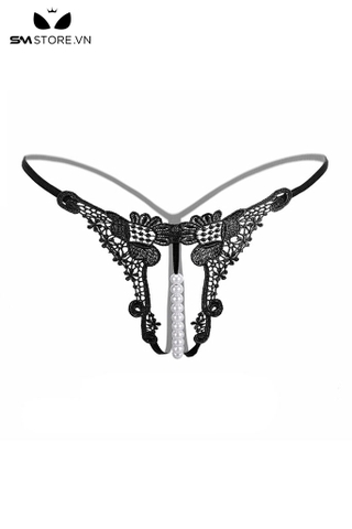 SMS854 - Quần lót dây lọt khe dành cho nữ đính ngọc trai