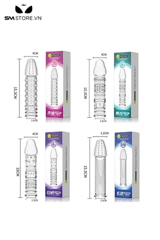 SMT885 - Bao cao su với phần đầu có gai dài 15cm siêu kích thích