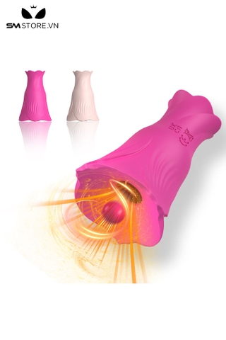 SMT2604 - Máy rung hút ngực hình bông hoa dài 7cm sạc điện