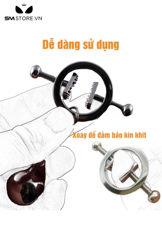 SMT2654 - Kẹp ti có nấc tròn điều chỉnh mix kèm chuông inox