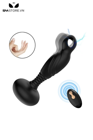 SMT1146 - Butt plug hậu môn silicon dùng sạc với 10 chế độ rung