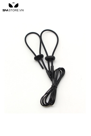 SMT2798 - Vòng đeo dương vật dây 2 cái kèm sốc điện có thể chỉnh