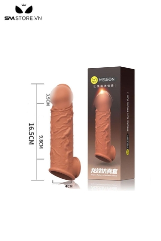 SMT1445 - Bao cao su nâu đôn dên đường kính 4cm dài 16.5cm