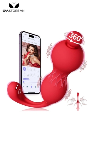 SMT2453 - Máy rung âm vật xoay 360 độ có 10 tần số sạc điện điều khiển xa