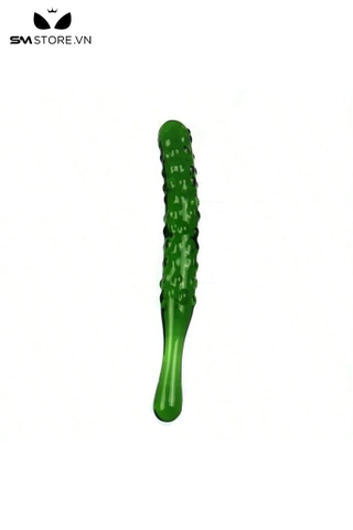 SMT832 - Dương vật giả pha lê ngụy trang quả dưa chuột dài 18cm