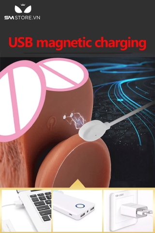 SMT894 - Dương vật giả rung silicon dài 21cm chuyển đổi đa tần số