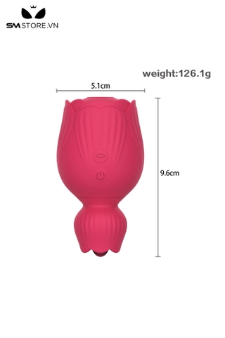 SMT2695 - Máy rung hút âm đạo có 10 tần số sạc điện dài 9.6cm