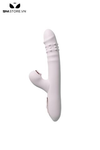 SMT835 - Dương vật giả rung xoay thụt kết hợp tỏa nhiệt dài 21cm