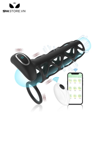 SMT2341 - Vòng đeo khóa dương vật điều khiển xa rung 9 chế độ