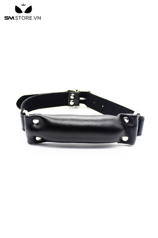 SMT1411 - Bit gag dài 13cm chất liệu giả da PU đính đinh tán