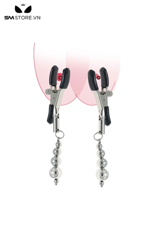 SMT2636 - Kẹp núm vú inox có nấc chỉnh mix kèm 5 chuông