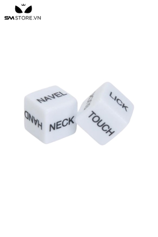 SMT725 - Đồ chơi SM sex dice xúc sắc tình yêu màu trắng chu vi 16mm