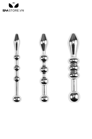 SMT2205 - Que niệu đạo sounding inox không gỉ có 3 hạt dài 58mm