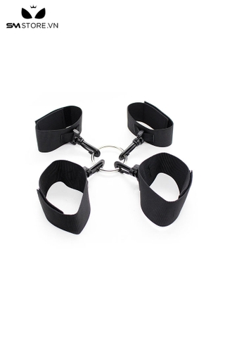 SMT278 - Còng tay tình yêu bộ khóa tay chân tình yêu chữ X chất liệu nylon