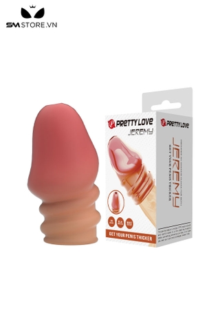 SMT2585 - Bao cao su đôn dên phần đầu Pretty Love dài 7cm