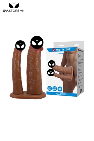 SMT2761 - Dương vật giả 2 đầu Pretty Love rỗng ruột dài 175mm