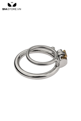 SMT2652 - Khóa dương vật mặt dẹt thép không gỉ hình tròn thoáng khí