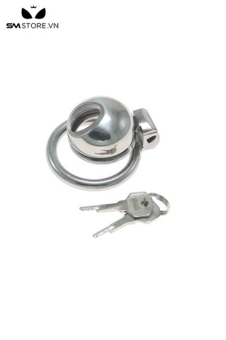 SMT576 - Khóa dương vật inox đầu tròn có khóa đường kính 45mm