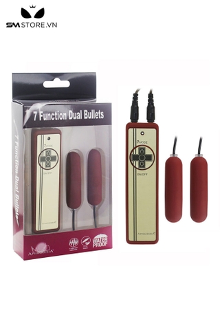 SMT2576 - Trứng rung đôi silicon có 7 chế độ hình viên đạn