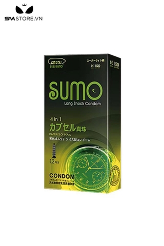 SMT1266 - Bao cao su kéo dài thời gian có gai và hạt hộp 12 gói'