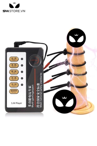 SMT2799 - Vòng đeo dương vật dây 4 có nút điều chỉnh mức độ