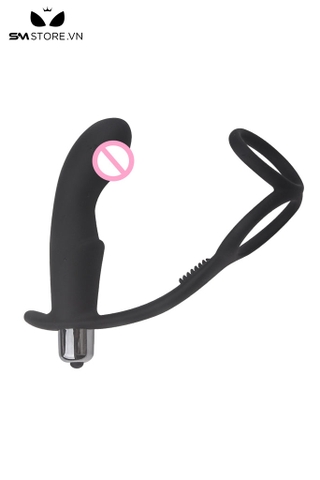 SMT2599 - Máy rung hậu môn kèm vòng đeo dương vật dài 3.6cm