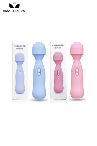 SMT1702 - Chày rung mini silicon với phần đầu có gai dài 14.8cm