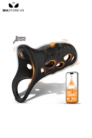 SMT2833 - Vòng đeo tinh hoàn silicon có 10 tần số và lỗ thoáng khí