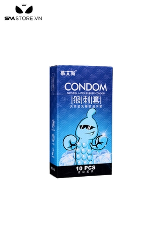 SMT378 - Bao cao su mát lạnh và nóng ấm Latex cao cấp