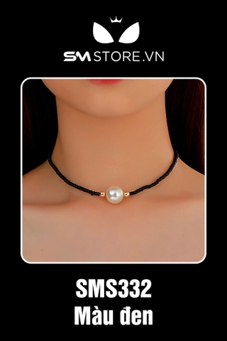 SMP004 - choker đeo cổ đính hạt ngọc trai thời trang dành cho nữ