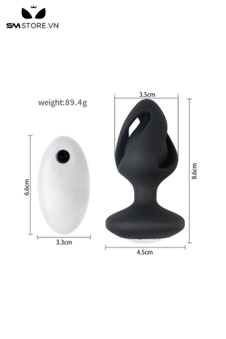 SMT2243 - Máy rung hậu môn điều khiển mini từ xa dài 8.6cm sạc điện