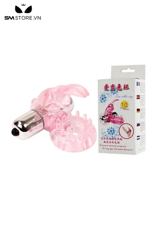 SMT1921 - Vòng đeo dương vật silicon hình con thỏ đường kính 38mm