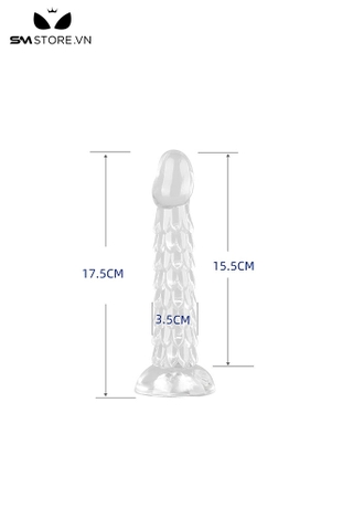SMT1345 - Dương vật giả trong suốt silicon mềm dẻo có 3 size